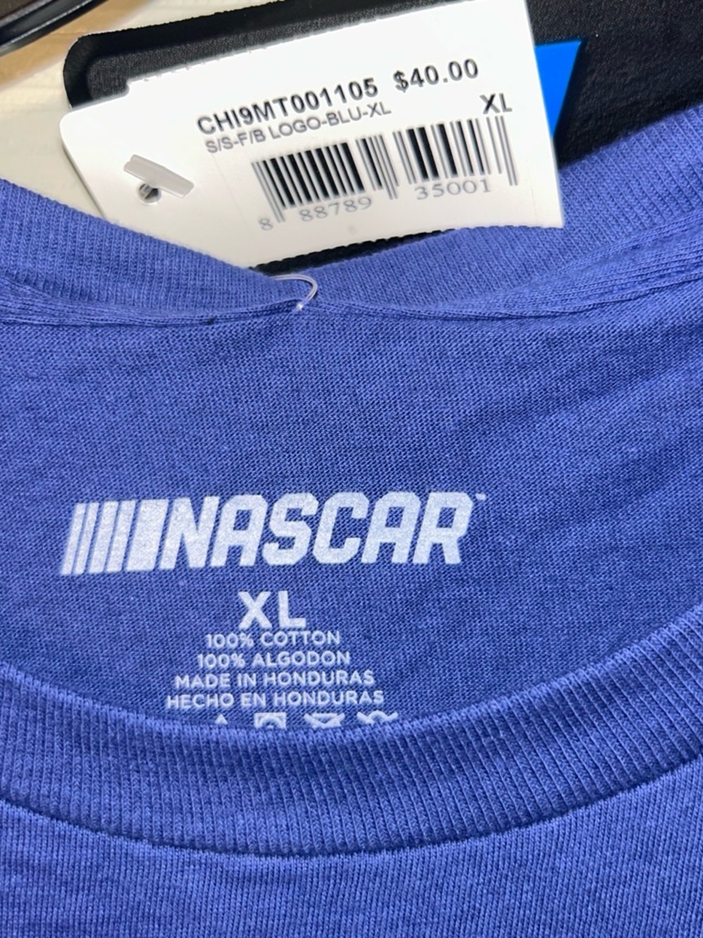 NASCAR $40 New Chicago Blue Short-Sleeve Men's T-Shirt - Picture 3 of 4